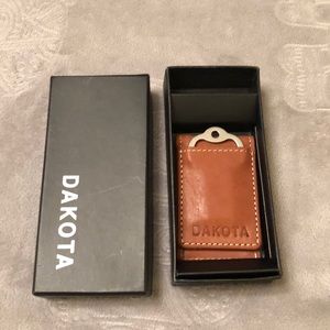 New Dakota leather money clip with bike tool